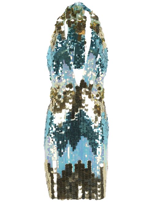 Blue/gold-tone sequin dress NEW ARRIVALS | NA01LN0208FBLUE GOLD